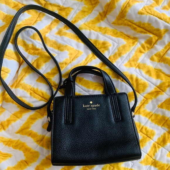 Kate Spade Mini Dominique Bag in Black EUC - Picture 1 of 10